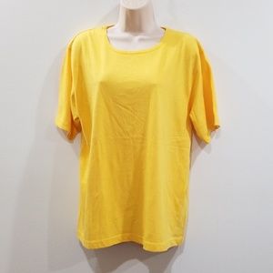 American weekend women's yellow large blouse